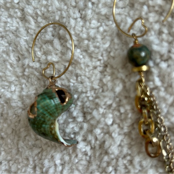 Ginger 13 Shell & Gemstone Earrings - Picture 13 of 14